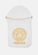 versace Sacco Nanna Barocco in cotone bianco e oro su + www 